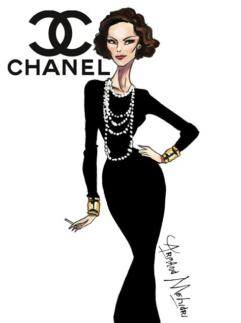 dessin chanel|coco chanel style.